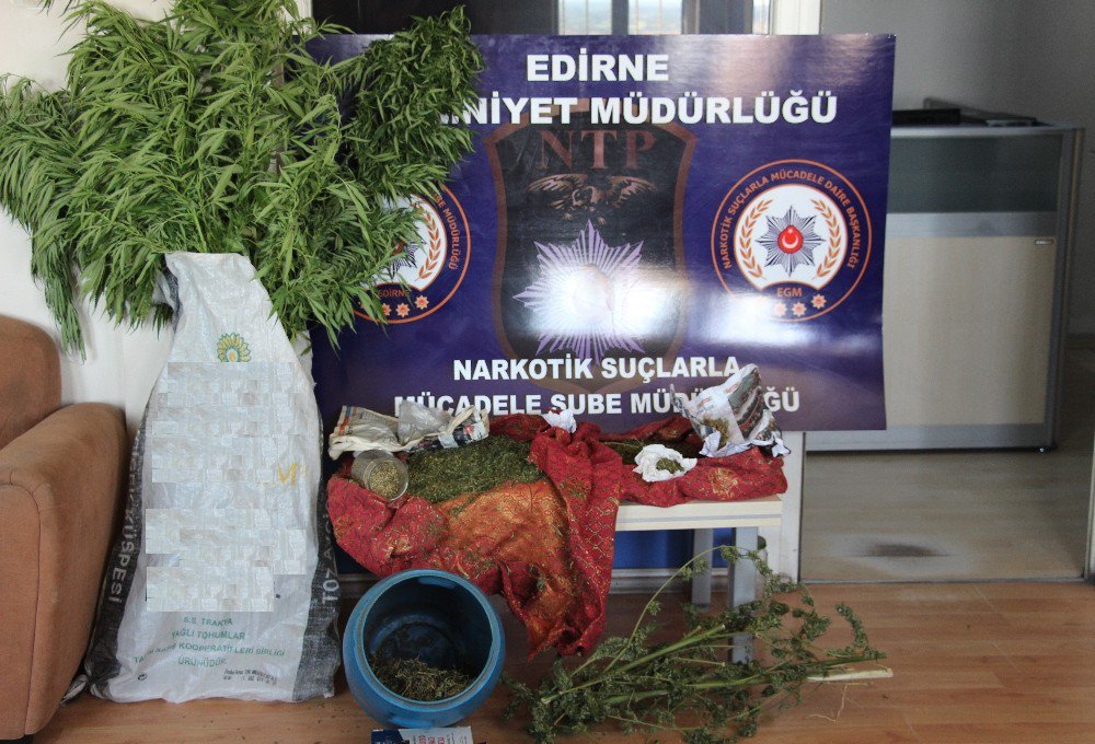 Edirne’de Çok Sayıda Uyuşturucu Madde Ele Geçirildi