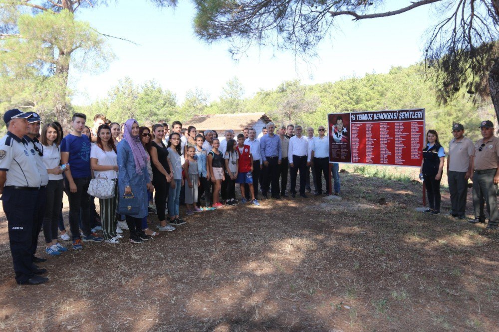 Akhisar’da 15 Temmuz Şehitleri Hatıra Ormanına Bakım