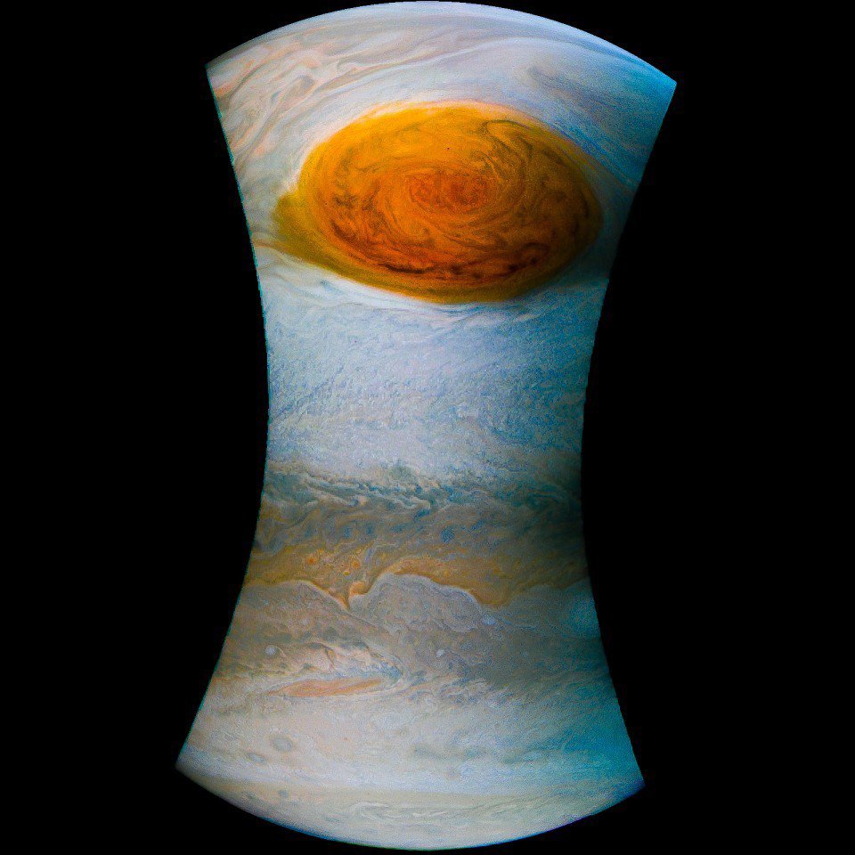 Nasa, Jupiter’deki "Büyük Kırmızı Leke"yi Yakından Fotoğrafladı