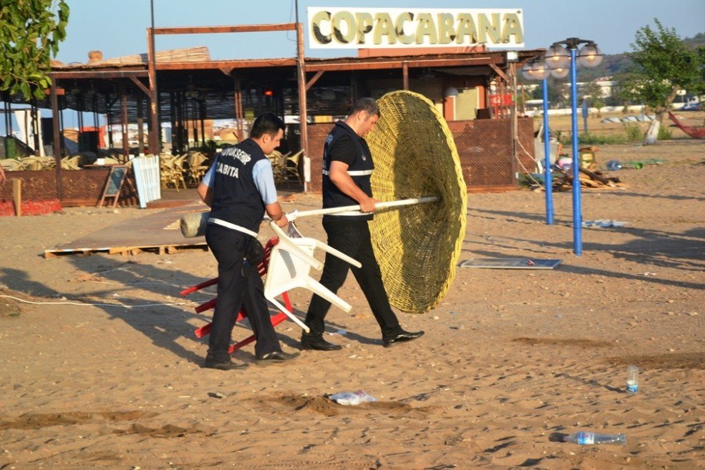 Büyükşehir’den Sarımsaklı Kumsalına Operasyon