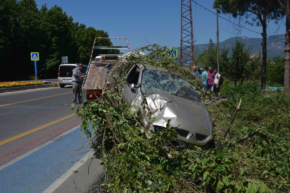 Ortaca’da Trafik Kazası, 2 Yaralı