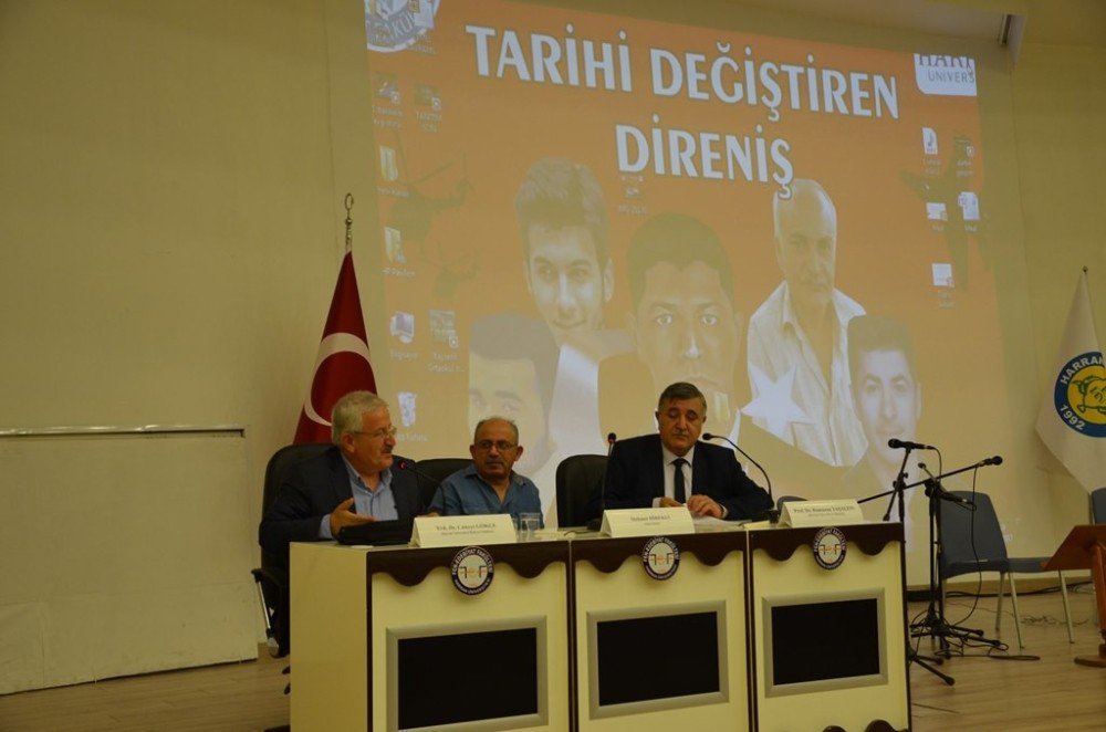 Harran Üniversitesinde Tarihi Değiştiren Kutlu Direniş Paneli