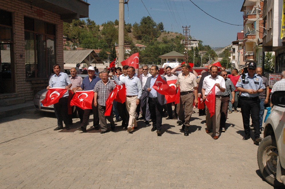 Hanönü İlçesinde 15 Temmuz Demokrasi Yürüyüşü Yapıldı