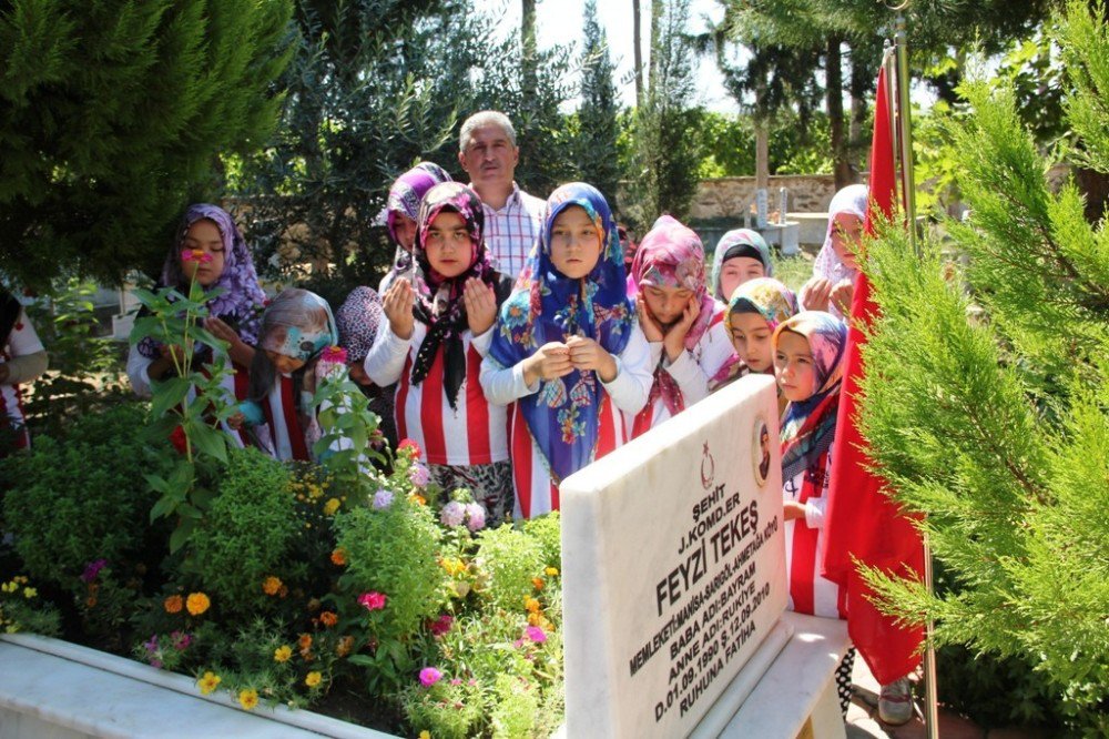 Kur’an Kursu Öğrencileri 15 Temmuz Şehitlerini Dualarla Andı