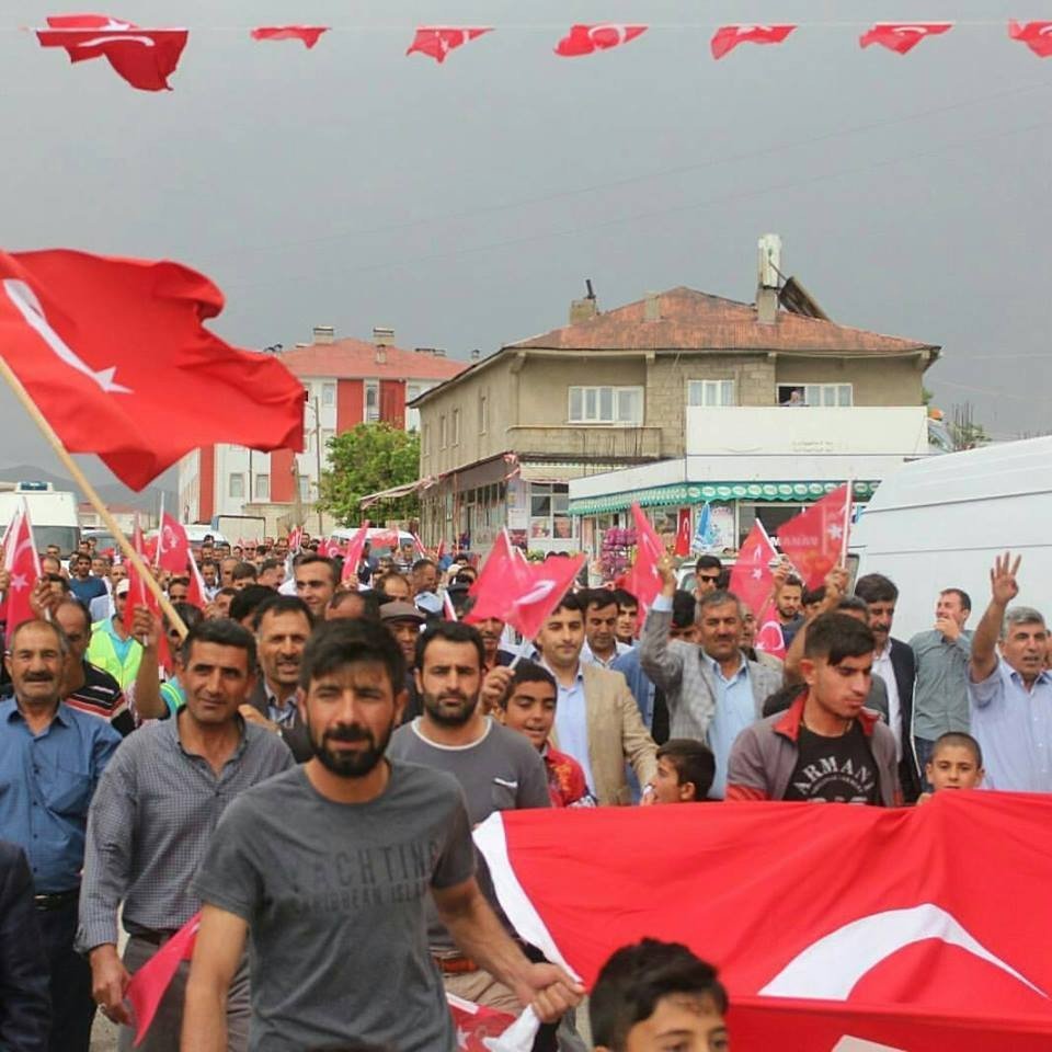 Saray İlçesinde ‘15 Temmuz’ Yürüyüşü