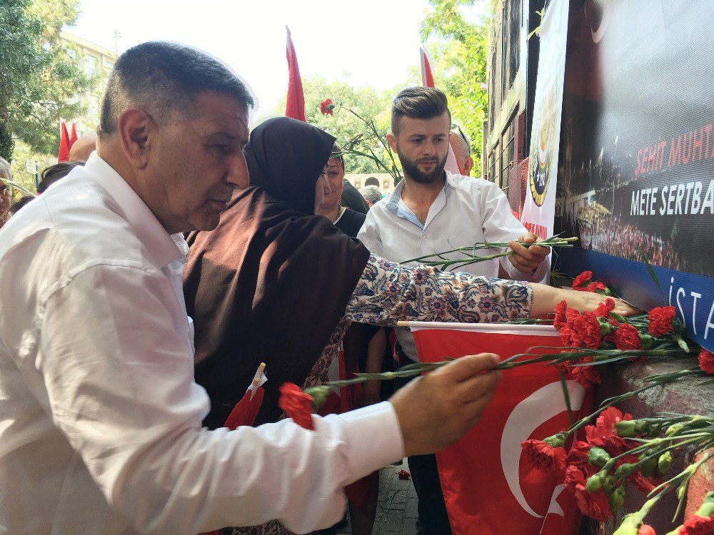 15 Temmuz Şehidi Mete Sertbaş, Şehit Düştüğü Yerde Anıldı