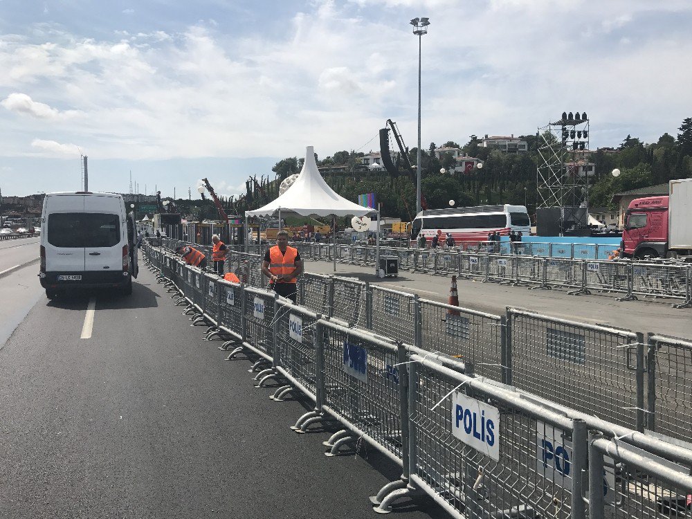 15 Temmuz Şehitler Köprüsü’ne Yoğun Güvenlik Önlemi