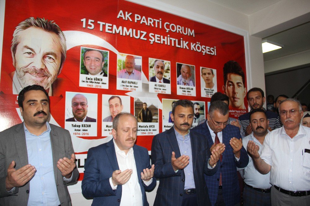 Ak Parti’den Çorumlu Şehitlere Vefa