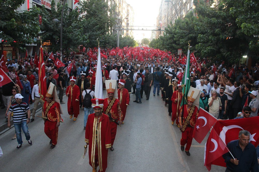 Elazığ’da "Demokrasi Ve Milli Birlik Yürüyüşü"