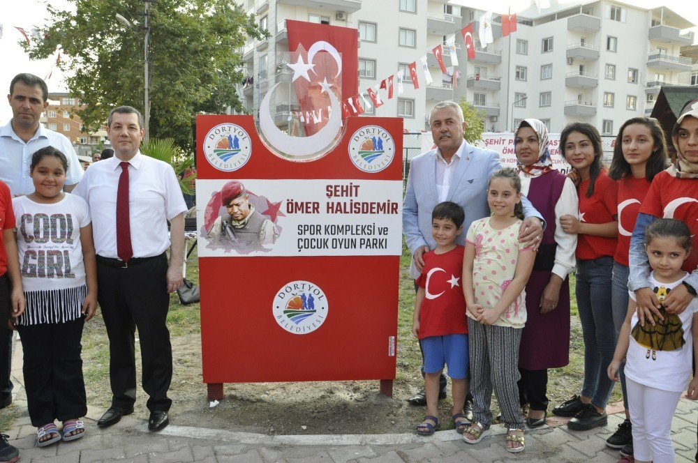 Hatay’da Şehit Ömer Halisdemir Spor Kompleksi Ve Çocuk Oyun Parkı Açıldı