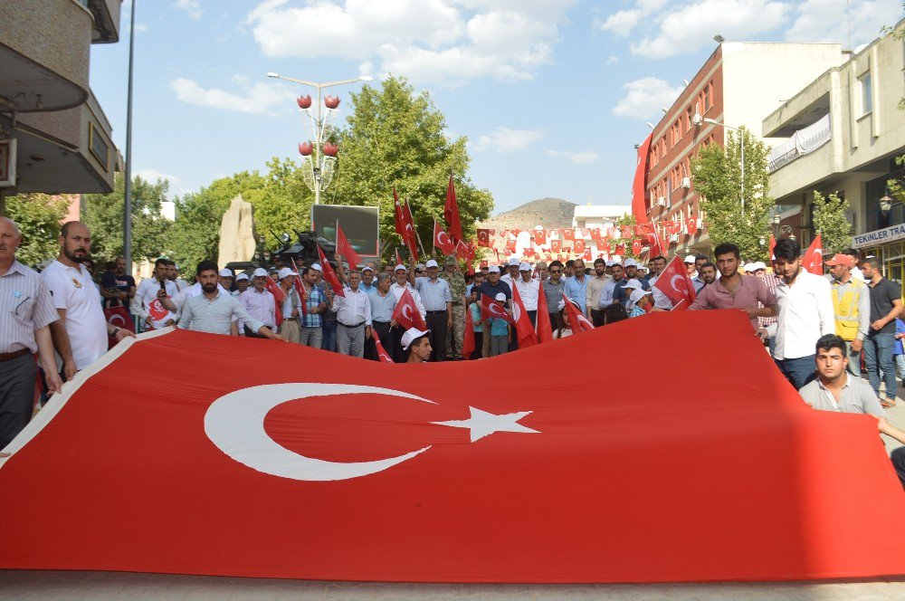 Yeşilli’de Millet 15 Temmuz Zaferi İçin Yürüdü