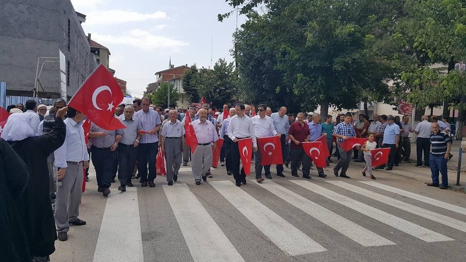 15 Temmuz Demokrasi Ve Milli Birlik Günü Anma Yürüyüşü Düzenlendi