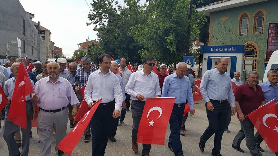 15 Temmuz Demokrasi Ve Milli Birlik Günü Anma Yürüyüşü Düzenlendi