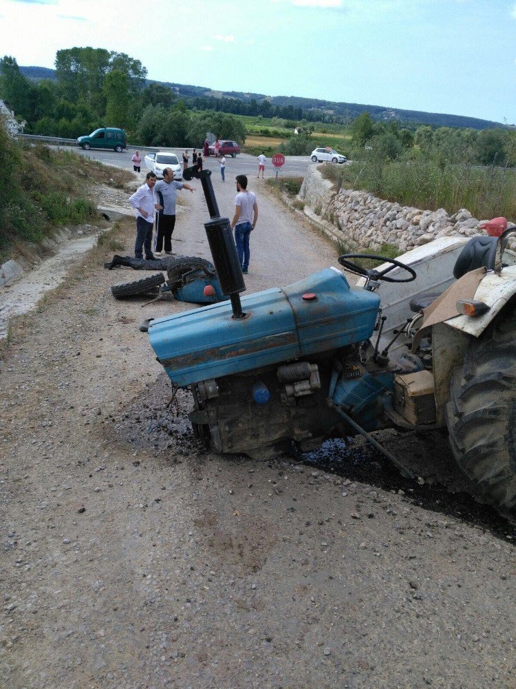 Sinop’ta Traktör Kazası: 1 Yaralı