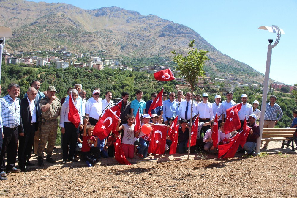 Sason’da 5 Temmuz Demokrasi Parkı Açıldı