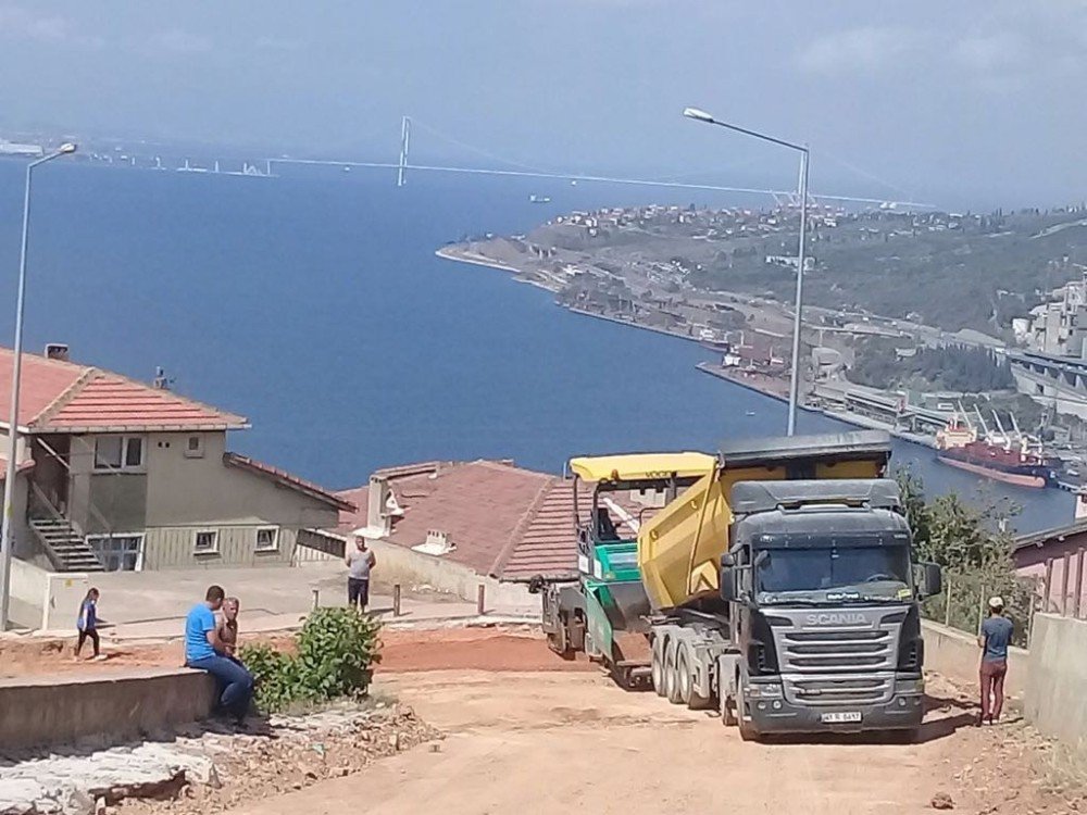 Kışladüzü’nde Yol Çalışmaları Sürüyor