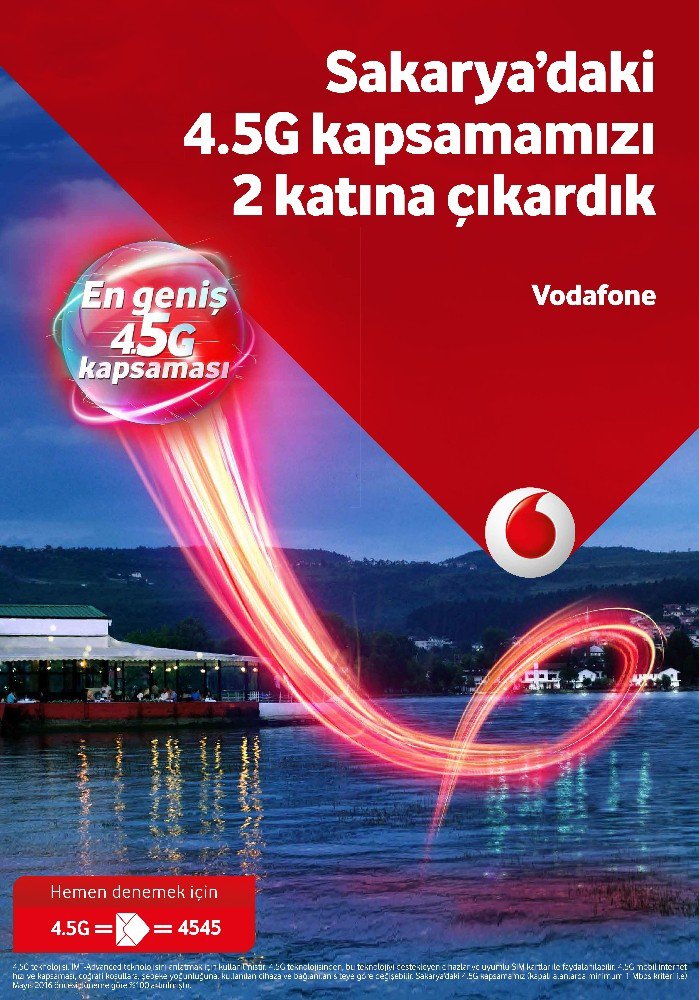 Vodofone, Sakarya’daki Altyapısını Yenileyerek 4,5g Kapsamasını İki Katına Çıkardı