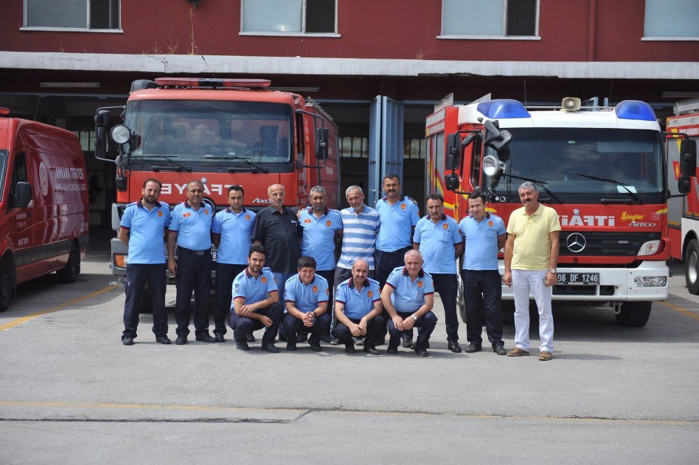 İtfaiyecilerin Hastaneye Kaldırdığı 15 Temmuz Gazisinden Anlamlı Ziyaret