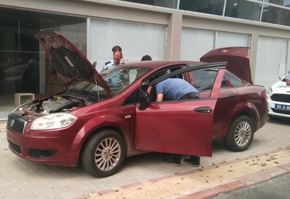 Şüpheli Otomobil Polisi Alarma Geçirdi