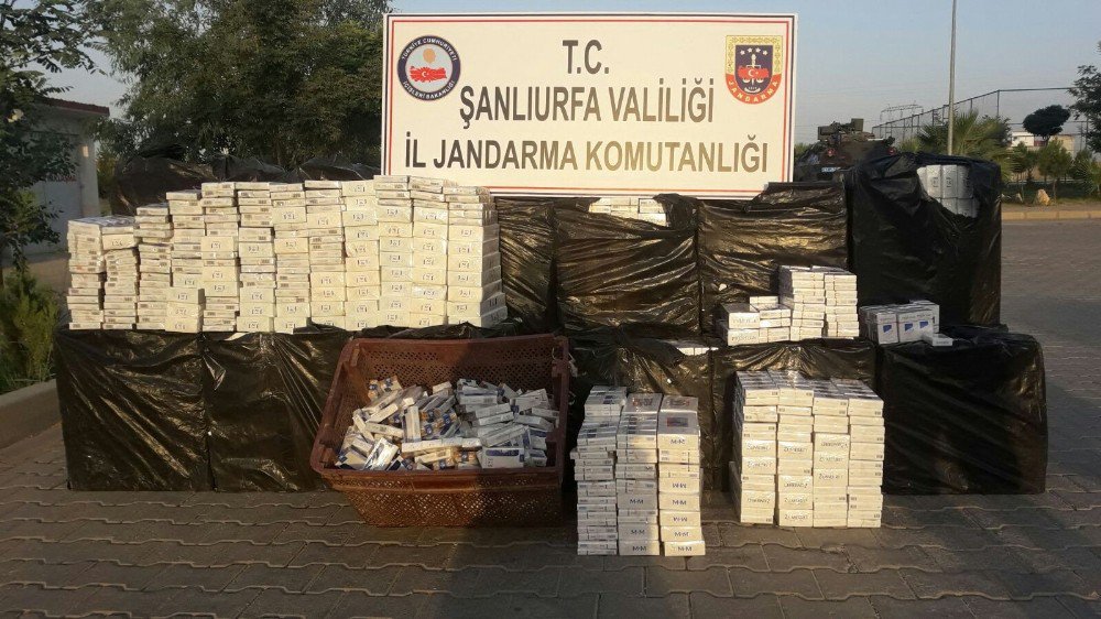 Şanlıurfa’da 18 Bin Paket Kaçak Sigara Ele Geçirildi