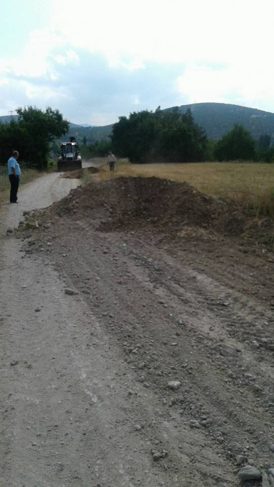 Vezirhan Beldesi’nde Bahçe Yolu Düzenleme Çalışmaları Devam Ediyor