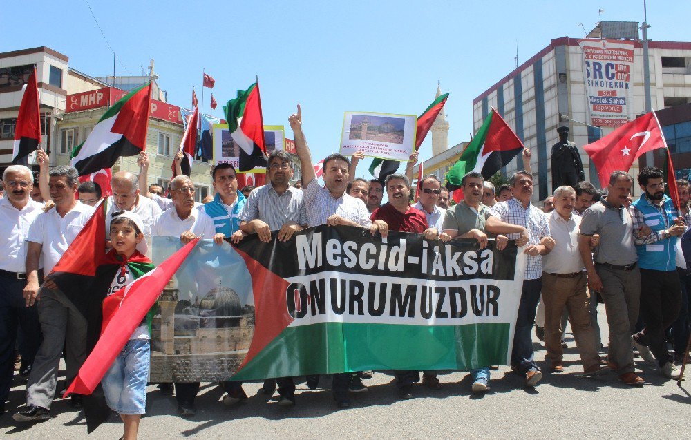 Adıyaman’da Mescid-i Aksa Protestosu