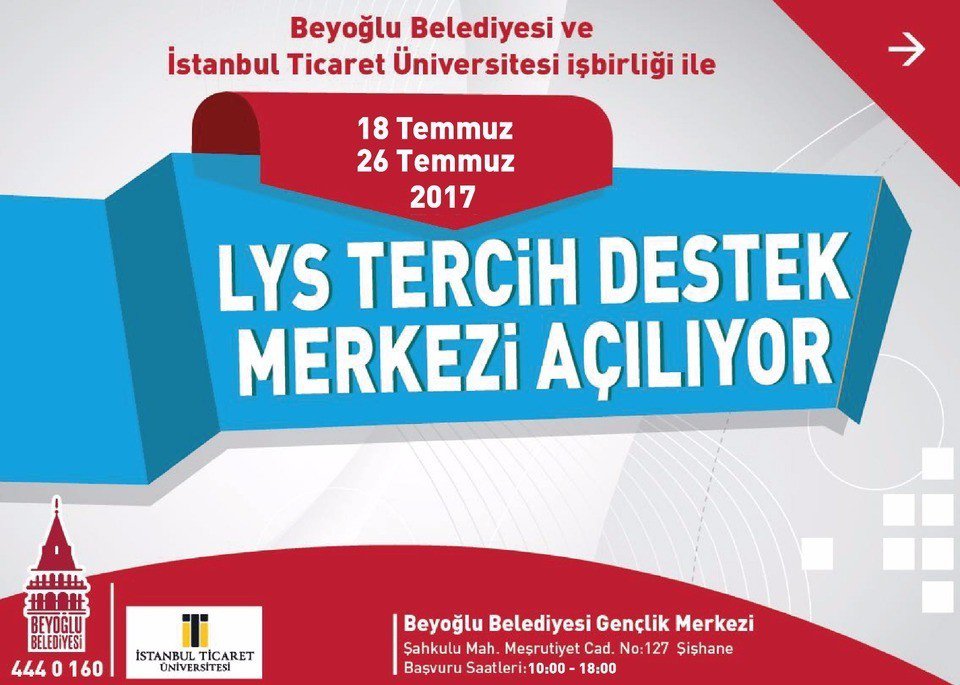 Beyoğlu Belediyesi’nden Lys Tercihlerinde Öğrencilere Tam Destek