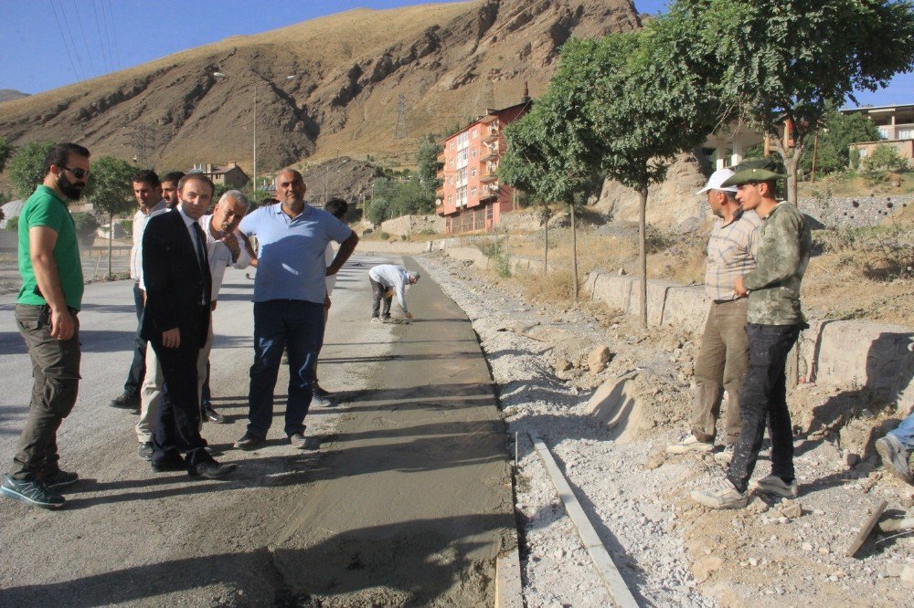 Başkan Epcim, Yol Çalışmalarını Denetledi