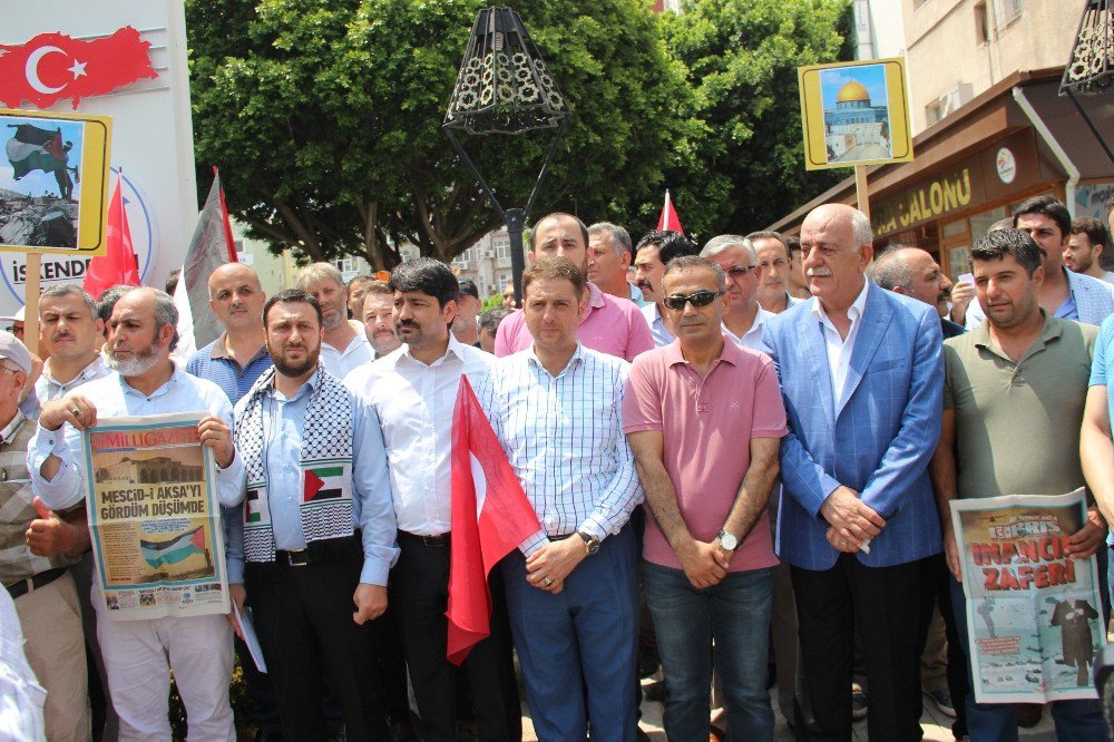 İskenderun’da Mescid-i Aksa Protestosu