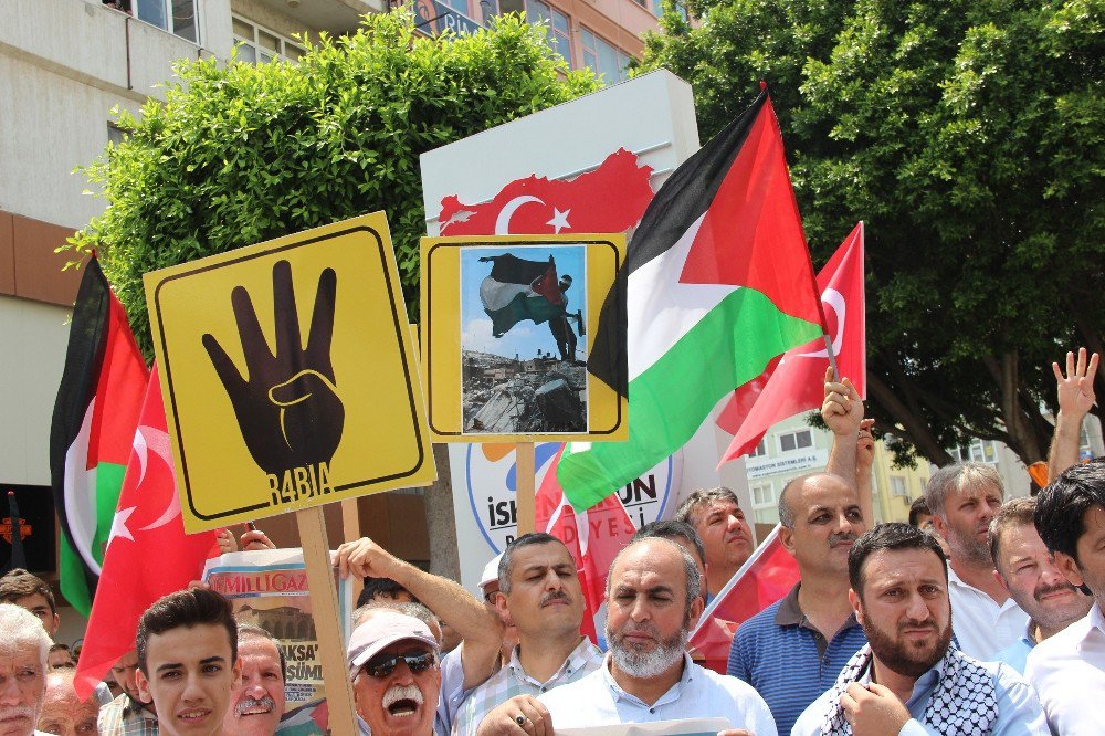 İskenderun’da Mescid-i Aksa Protestosu