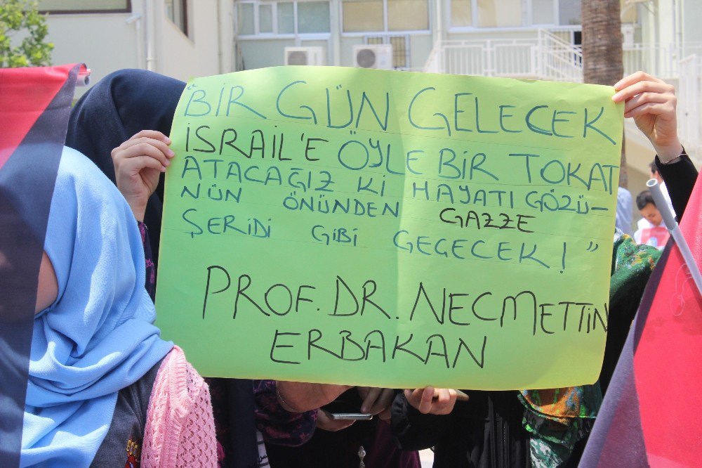 Denizli’de Mescid-i Aksa’ya Yapılanlar Protesto Edildi