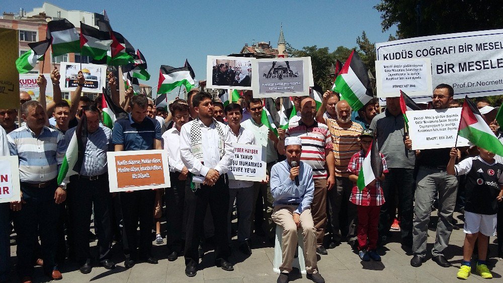 Karamanlı Stk’lardan İsrail’e Mescid-i Aksa Protestosu