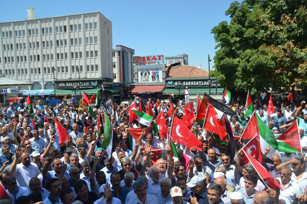 Malatya’da Binlerce Kişi Mescid-i Aksa İçin Eylem Yaptı