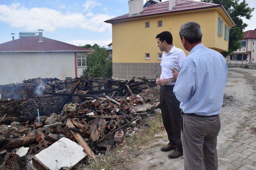 Evi Yanan Engelliye Devlet Sahip Çıktı