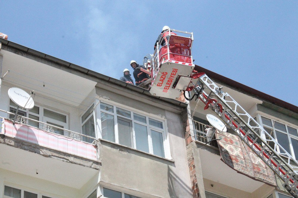 Elazığ’da Baca Yangını