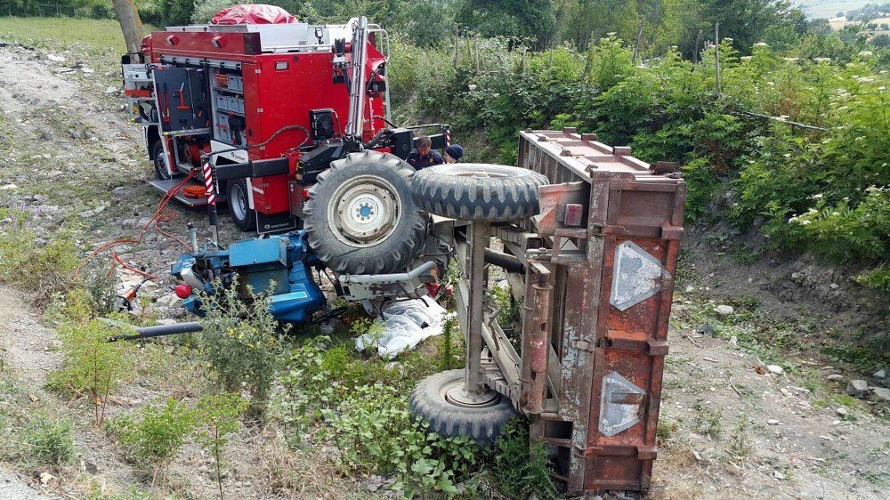 Samsun’da Traktör Devrildi: 1 Ölü, 1 Yaralı