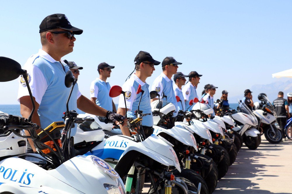 Antalya Sahilleri Atv Motorlu Polis Timleri’ne Emanet