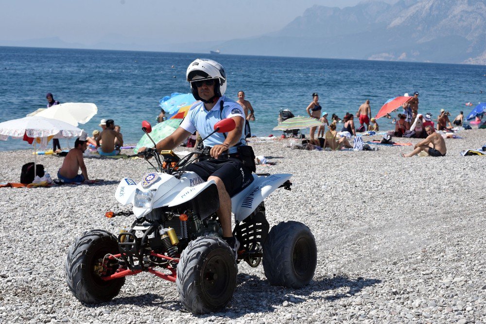 Antalya Sahilleri Atv Motorlu Polis Timleri’ne Emanet