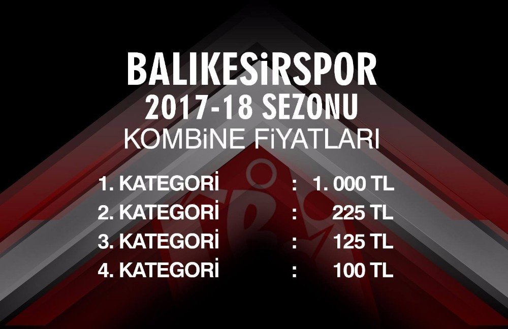 Balıkesirspor’un Kombine Bilet Ücretleri Belli Oldu