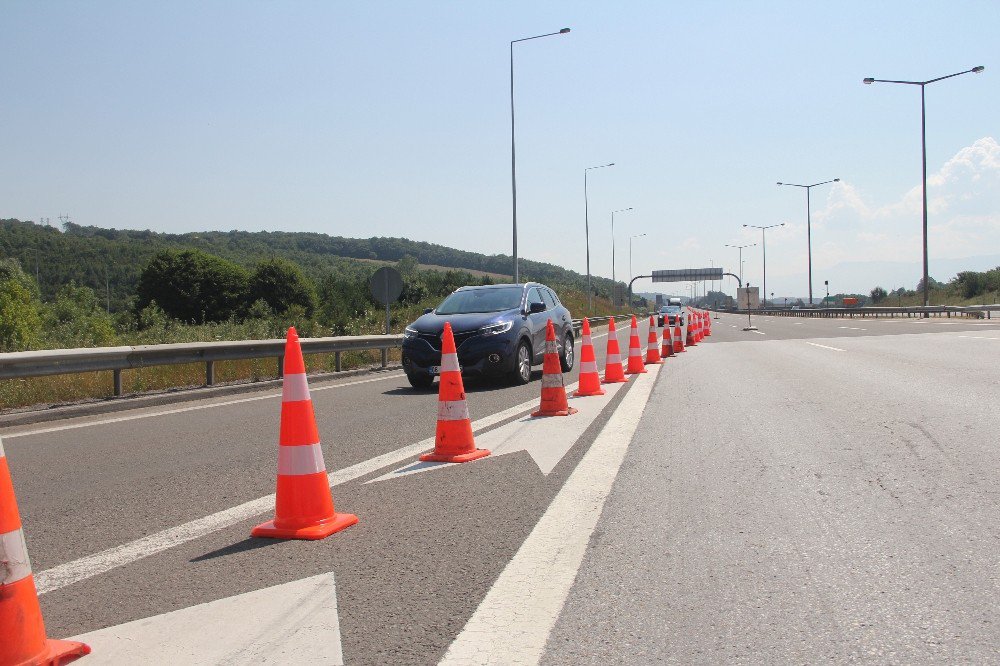 Tem Otoyolu İstanbul İstikametinde Çalışma Başladı