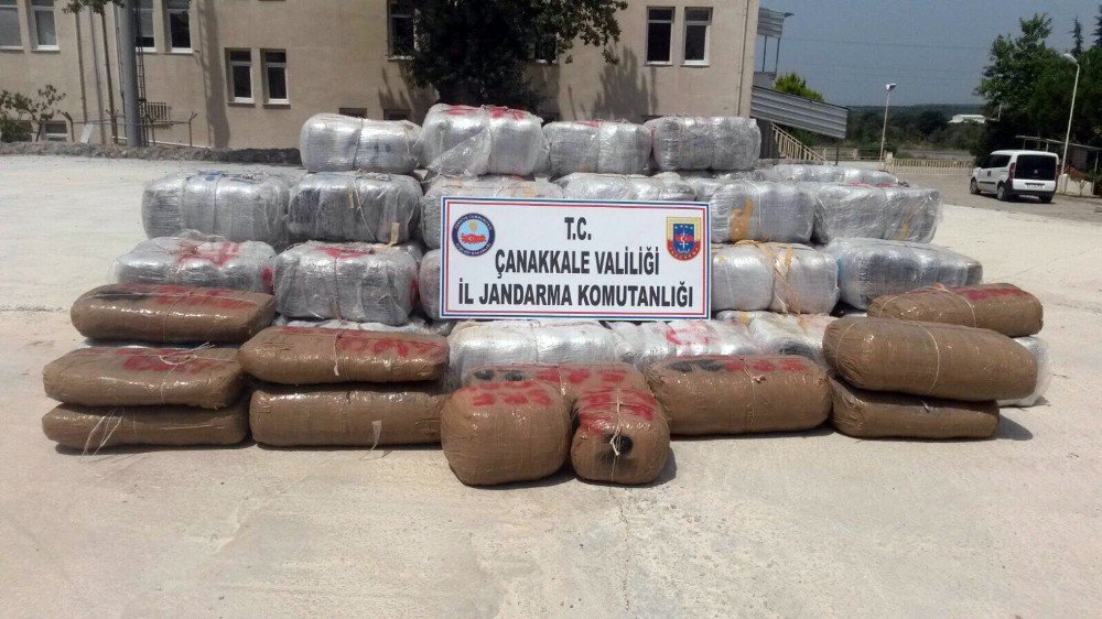 Çanakkale’de 1.5 Ton Esrar Ele Geçirildi