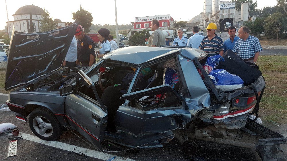 Samsun’da Trafik Kazası: 4 Yaralı