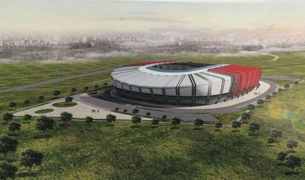Karaman’a Yapılacak Olan 15 Bin Kişilik Stadyumun Yer Teslimi Yapıldı