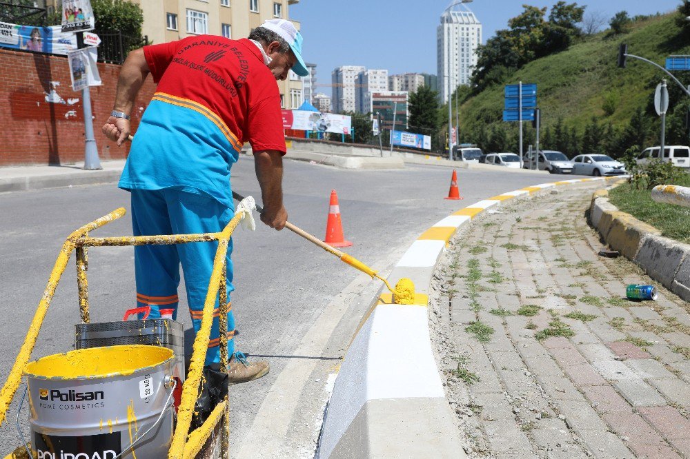 Ümraniye’de Kaldırımlar Yeniden Renkleniyor