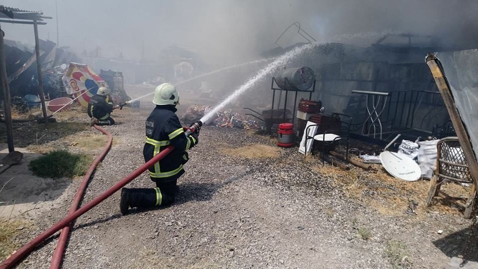 Malatya’da Hurdacılar Sitesinde Çıkan Yangında Maddi Hasar Meydana Geldi