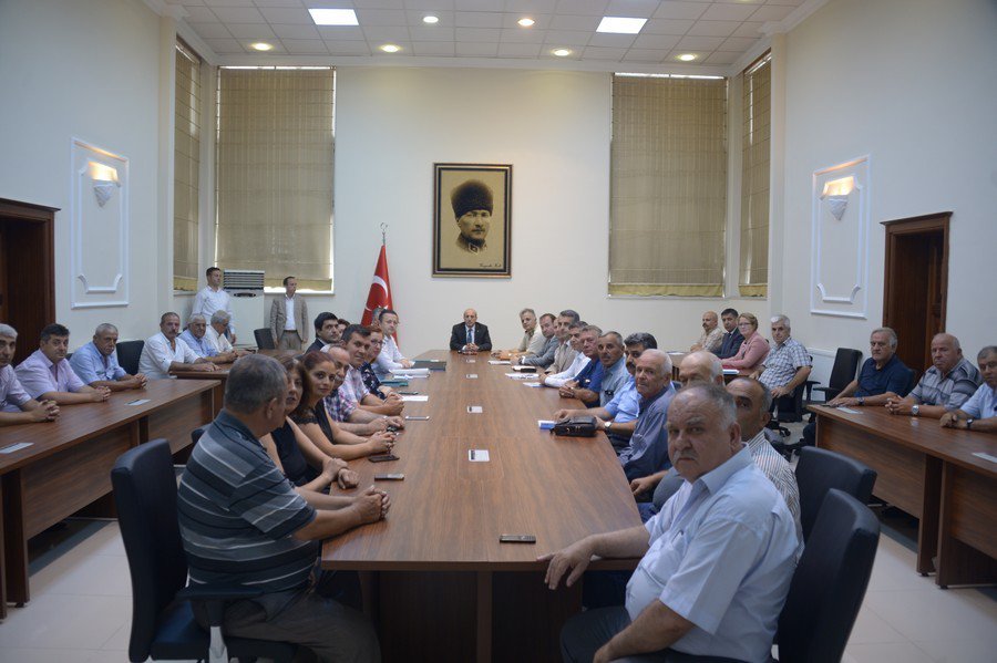 Vali Çiftçi, Merkez Mahalle Muhtarları İle Bir Araya Geldi