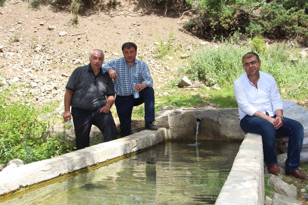 Kavurucu Sıcaklarda Ormandaki Çeşmeler Oltuluların Gözdesi Oldu