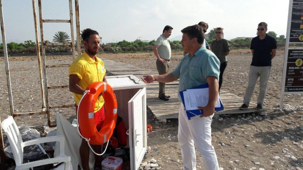 Kumluca’da Yüzme Alanları Denetlendi