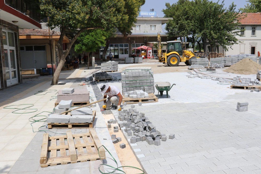 Soma’da Meydan Projesi Çalışmaları Hız Kazandı