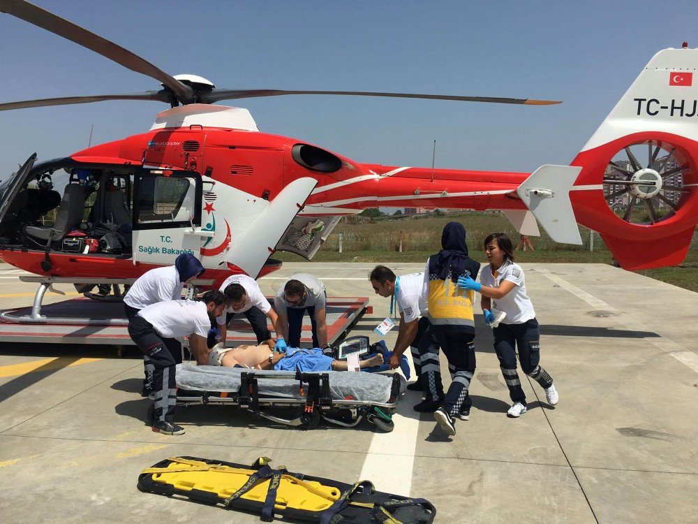 İnşaattan Düşen İşçi Helikopter İle Kaldırıldığı Hastanede Öldü